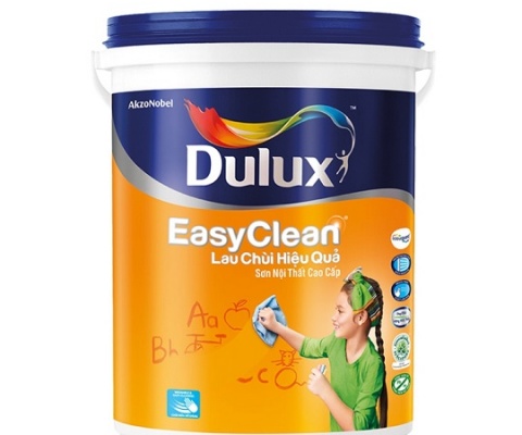 Sơn nội thất Dulux Easyclean bề mặt mờ - 5Lít